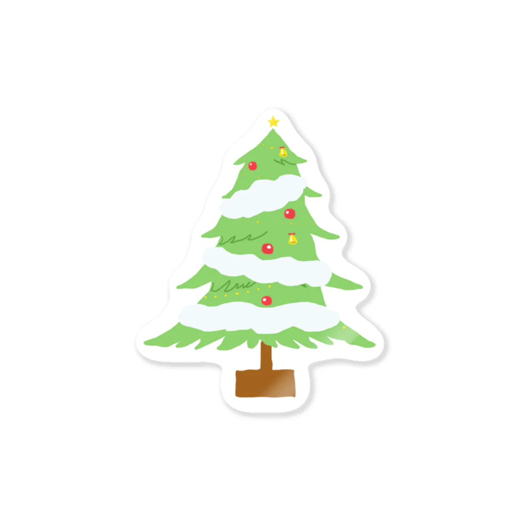 ミライク・カラのクリスマスツリー ステッカー