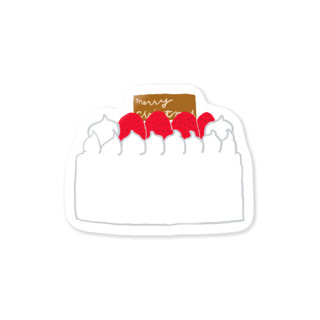 ミライク・カラのクリスマスケーキ ステッカー