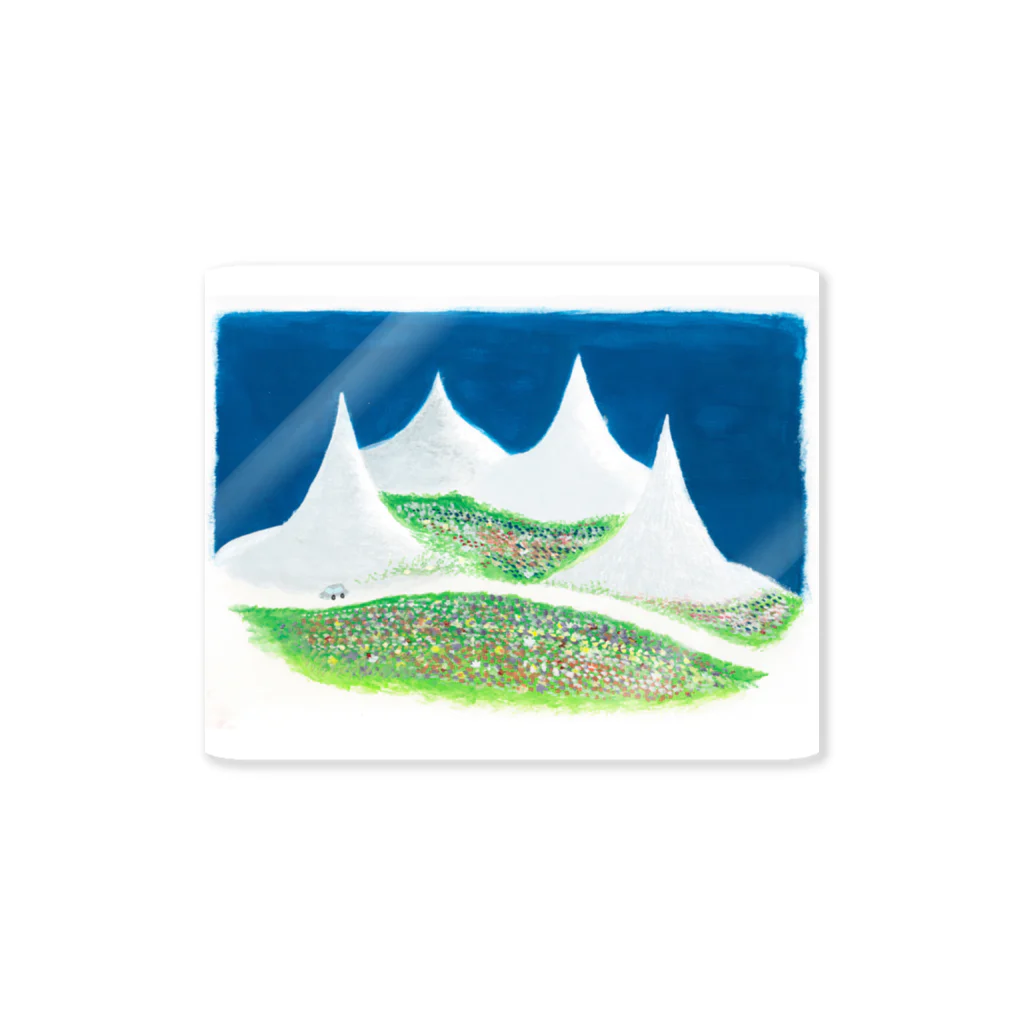 io no oekaki shopの夢でみた白い山 Sticker