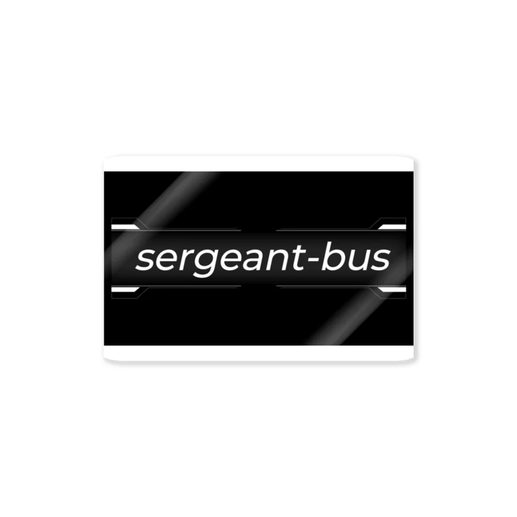 Sergeant-busのバス軍曹ステッカー（枠付き） ステッカー