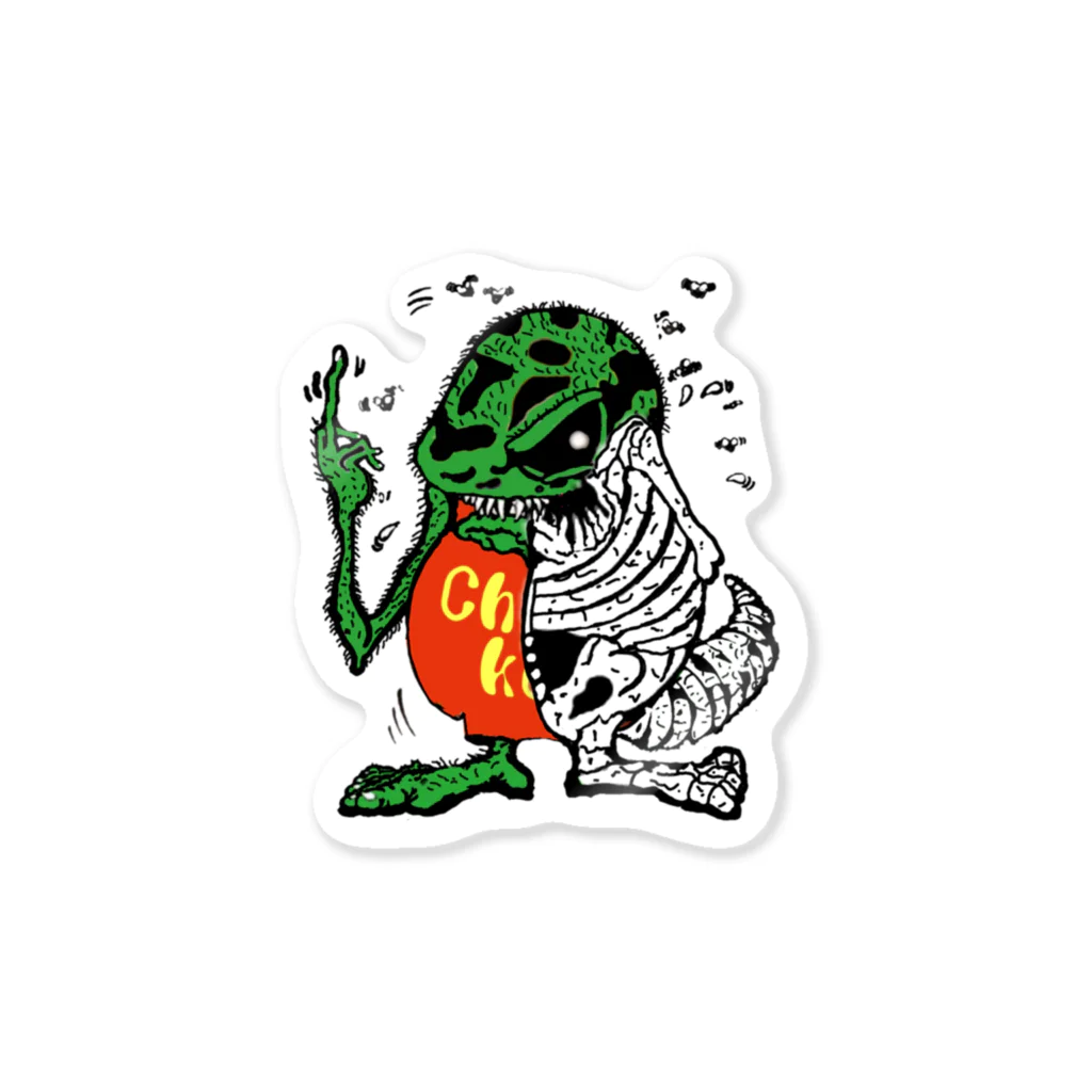 Swamp GeckoのChangkou Fink (f×ck skull) Sticker