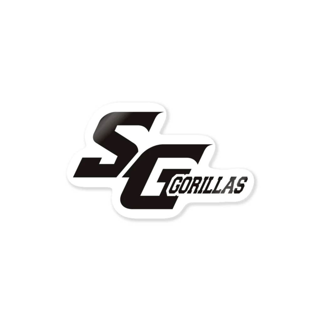 下町ゴリラズ 公式ショップ🏈のSGロゴ（黒） Sticker