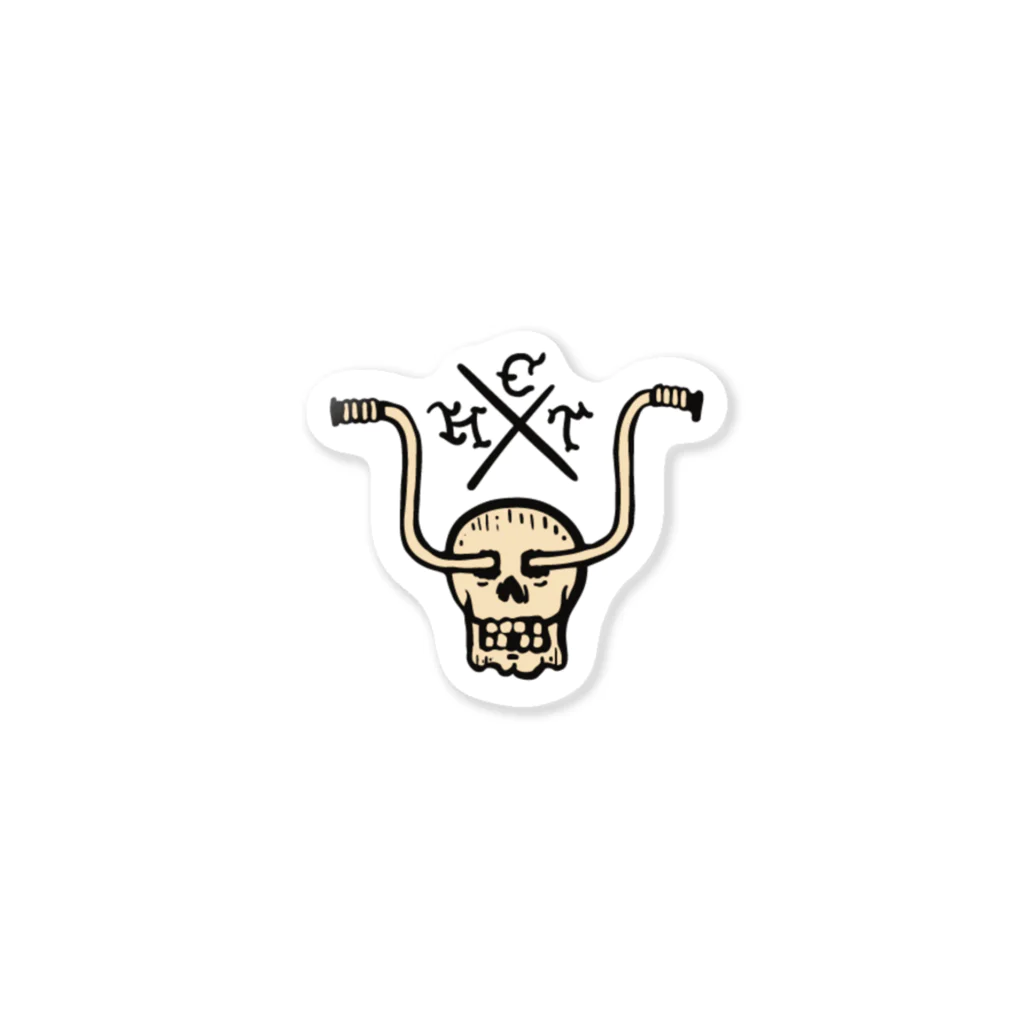 HCT 有脇小屋etcのChopper Skull ST Sticker