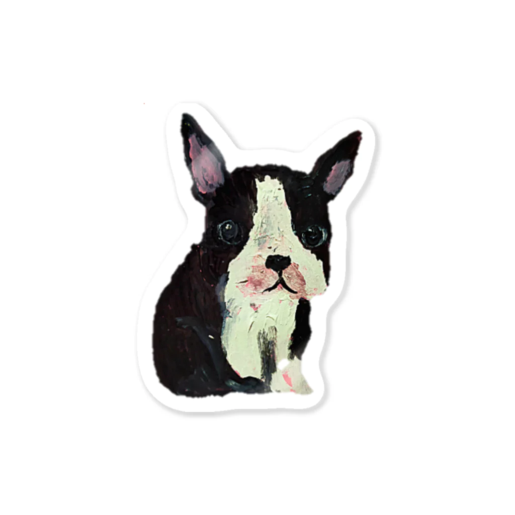 🅺𝙚𝙣𝙠𝙪𝙧𝙖.𝙚𝙩𝙝@ℕ𝔽𝕋クリエーターのBostonterrierArt#013 Sticker