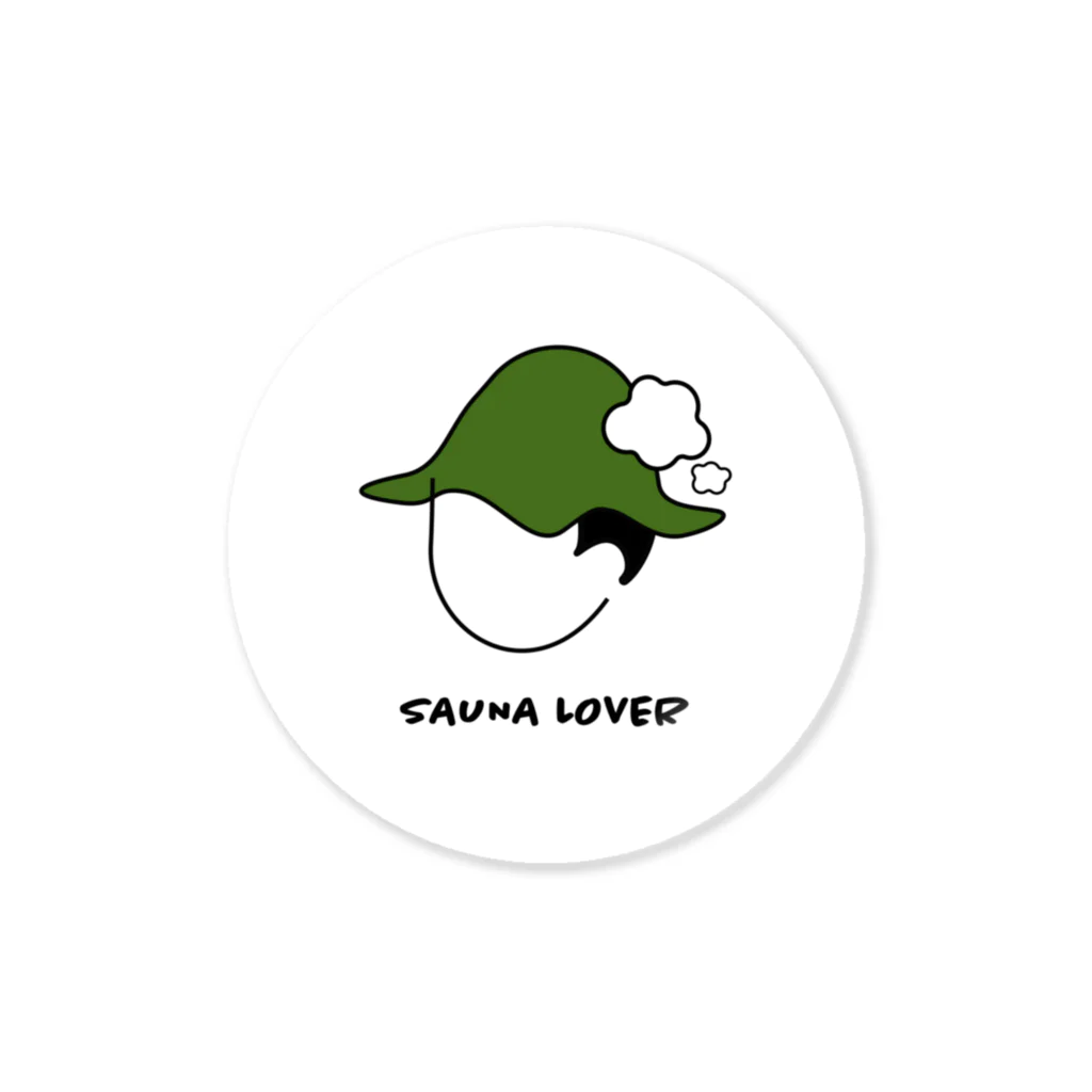 サウナで泣くOLのSAUNA_MAN Sticker