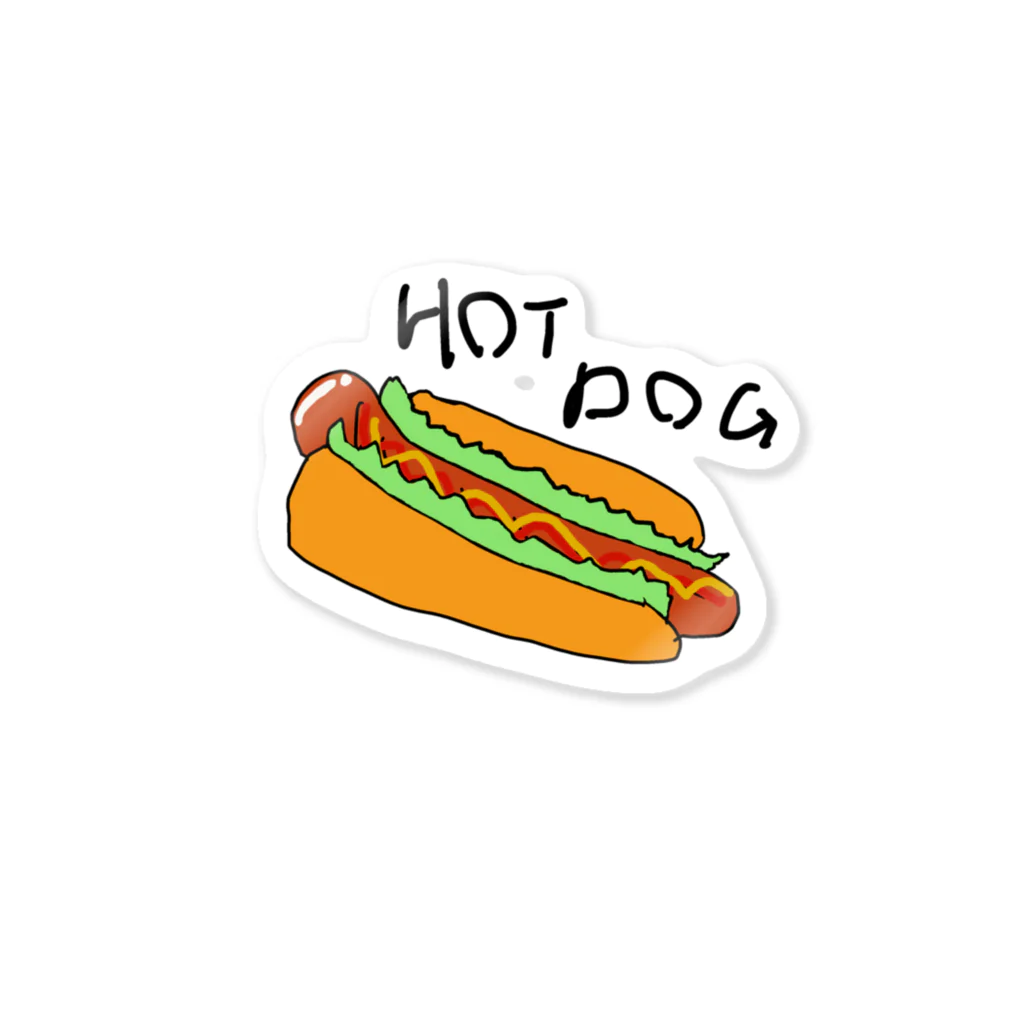 コツコツ文具店のHOT DOG アメリカンシリーズ Sticker