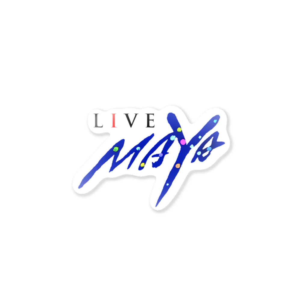 MAYA倶楽部公式グッズ販売のLIVE MAYA ステッカー