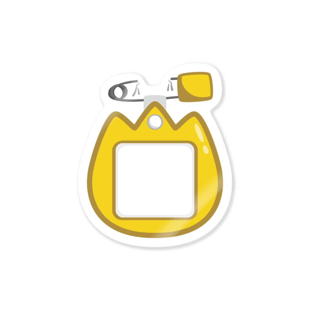 イラスト MONYAAT の 幼稚園バッチ*チューリップ*黄色*st Sticker