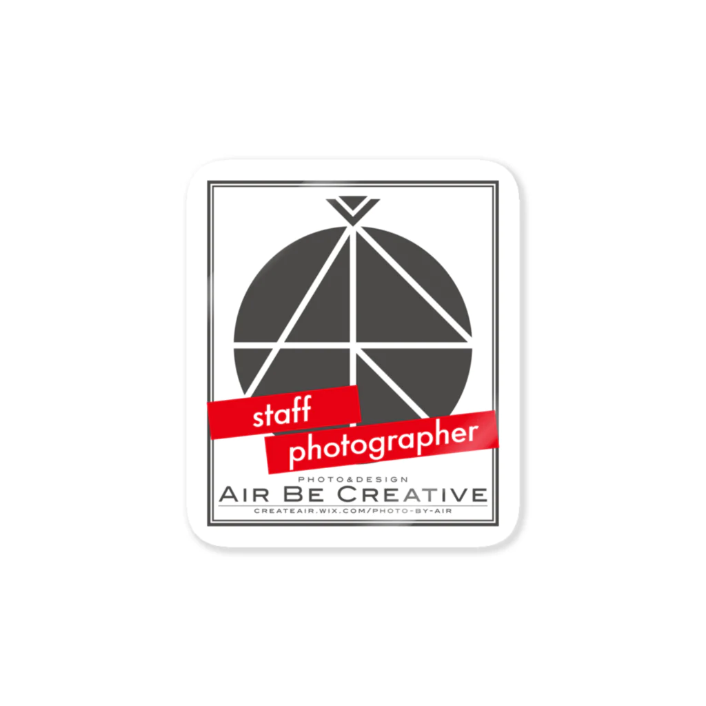 空気椅子のABC「staff photographer」ロゴ Sticker