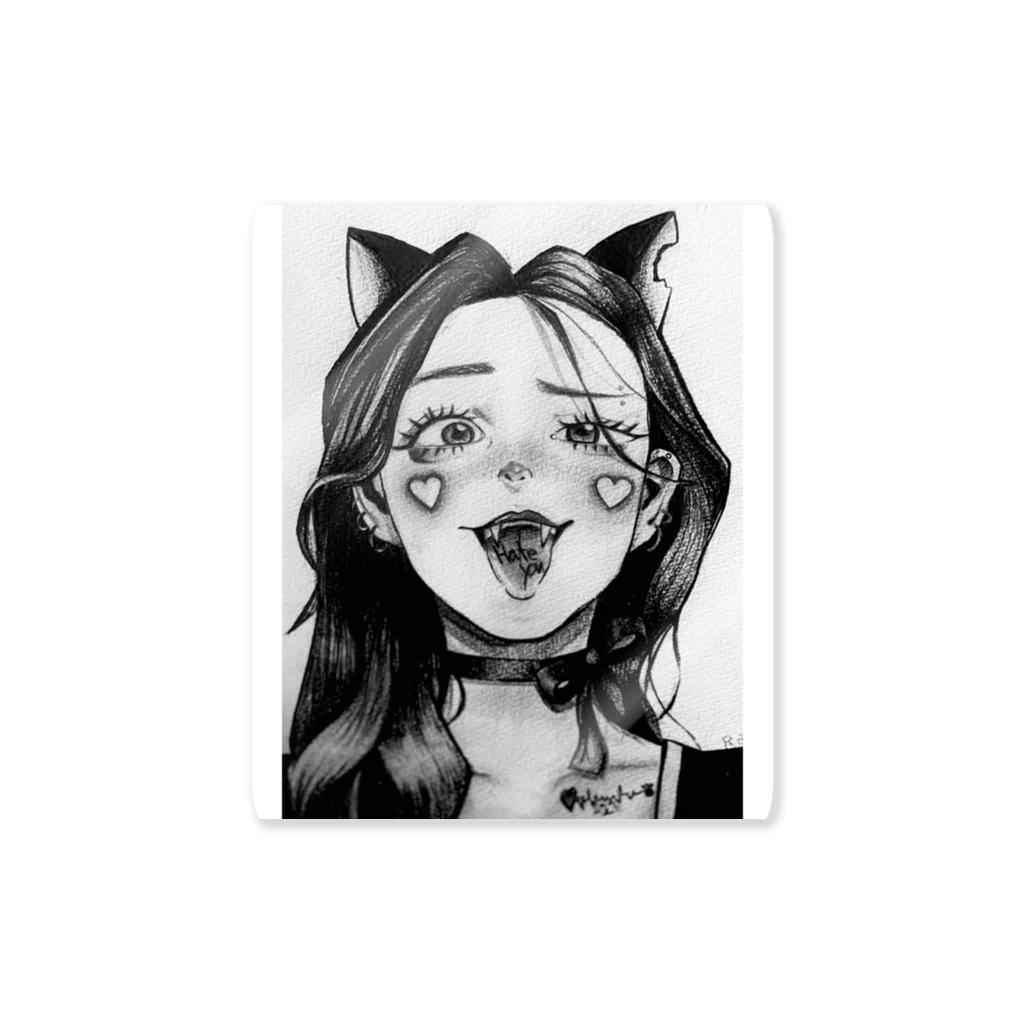 MonOのcat Girl Sticker