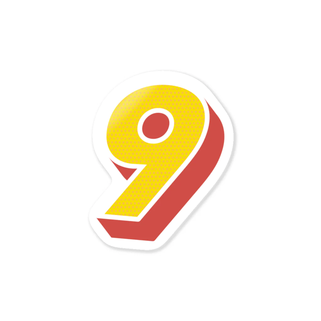 KAWAGOE GRAPHICSの9番 Sticker