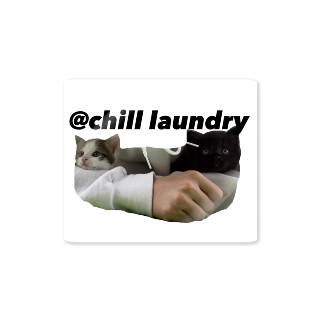 chill_laundryの@chill laundry ロゴ ステッカー