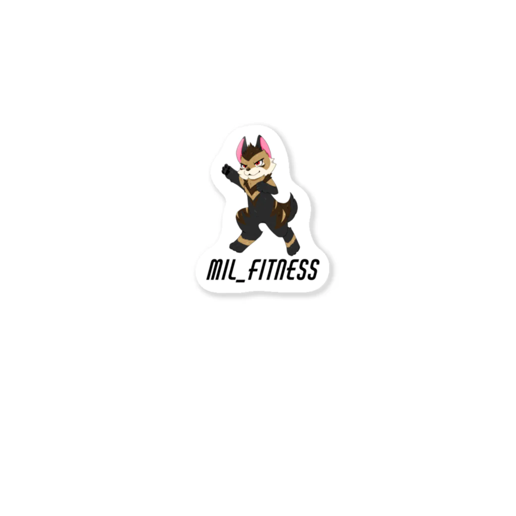 まぁるのMIL_FITNESS(縁なし) ステッカー