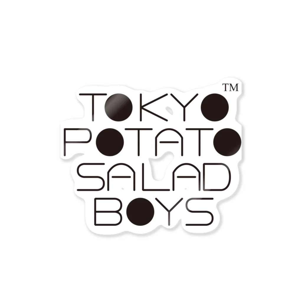 東京ポテトサラダボーイズ公式ショップの東京ポテトサラダボーイズ公式ネオクラシックロゴ Sticker