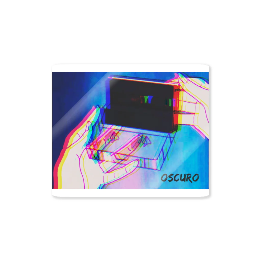 OSCUROのCassette tape ステッカー