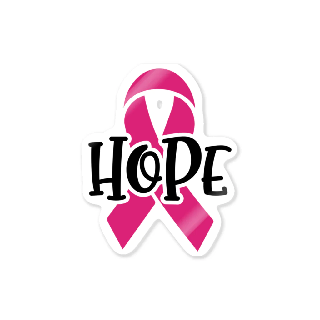 Fred HorstmanのBreast Cancer HOPE  乳がんの希望 Sticker