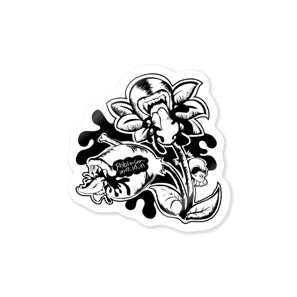 MusicJunkyのFlower(mono) Sticker