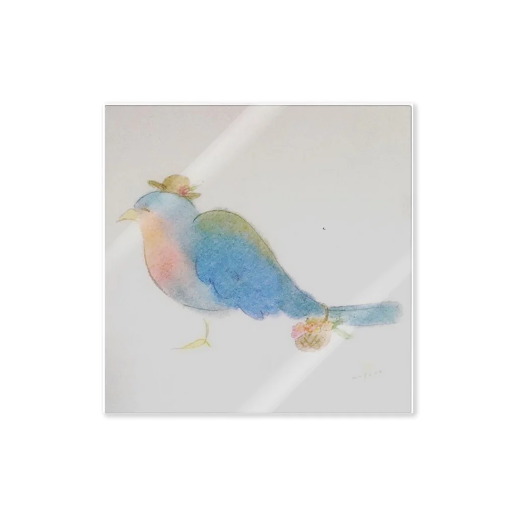 mayunoasakawaの鳥さんの  おとどけもの Sticker
