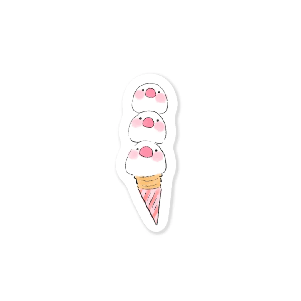 fungraciaz_charactersの10/24　文鳥の日 Sticker