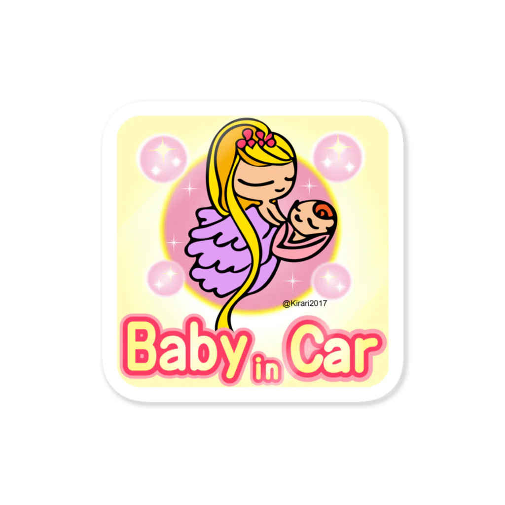 Happyアーティスト綺羅利☆キラリ☆ のbabyin car ベビインカー ステッカー