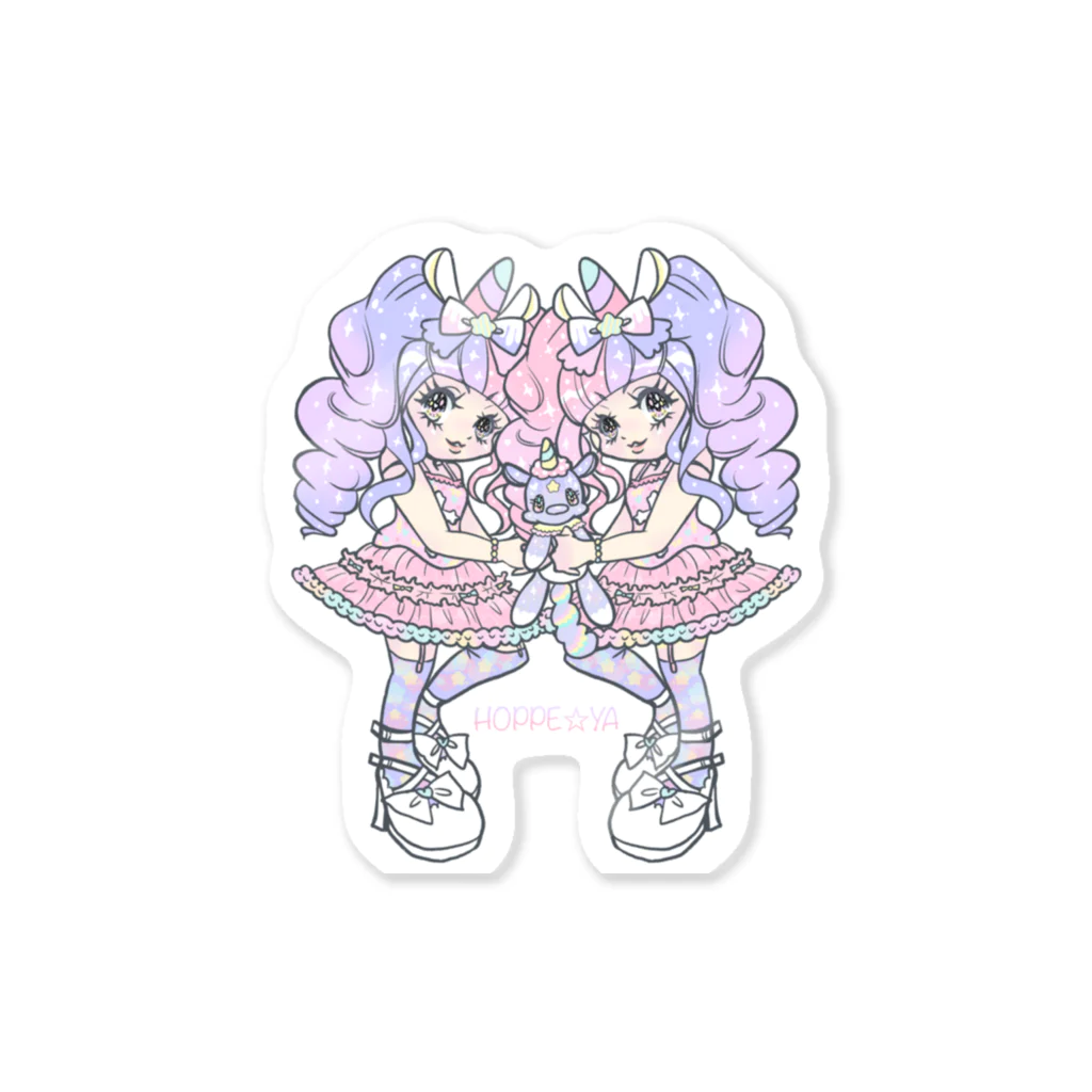 ほっぺ☆屋 Ｐｕｋｕの一角‎⑅⃝Girls Sticker