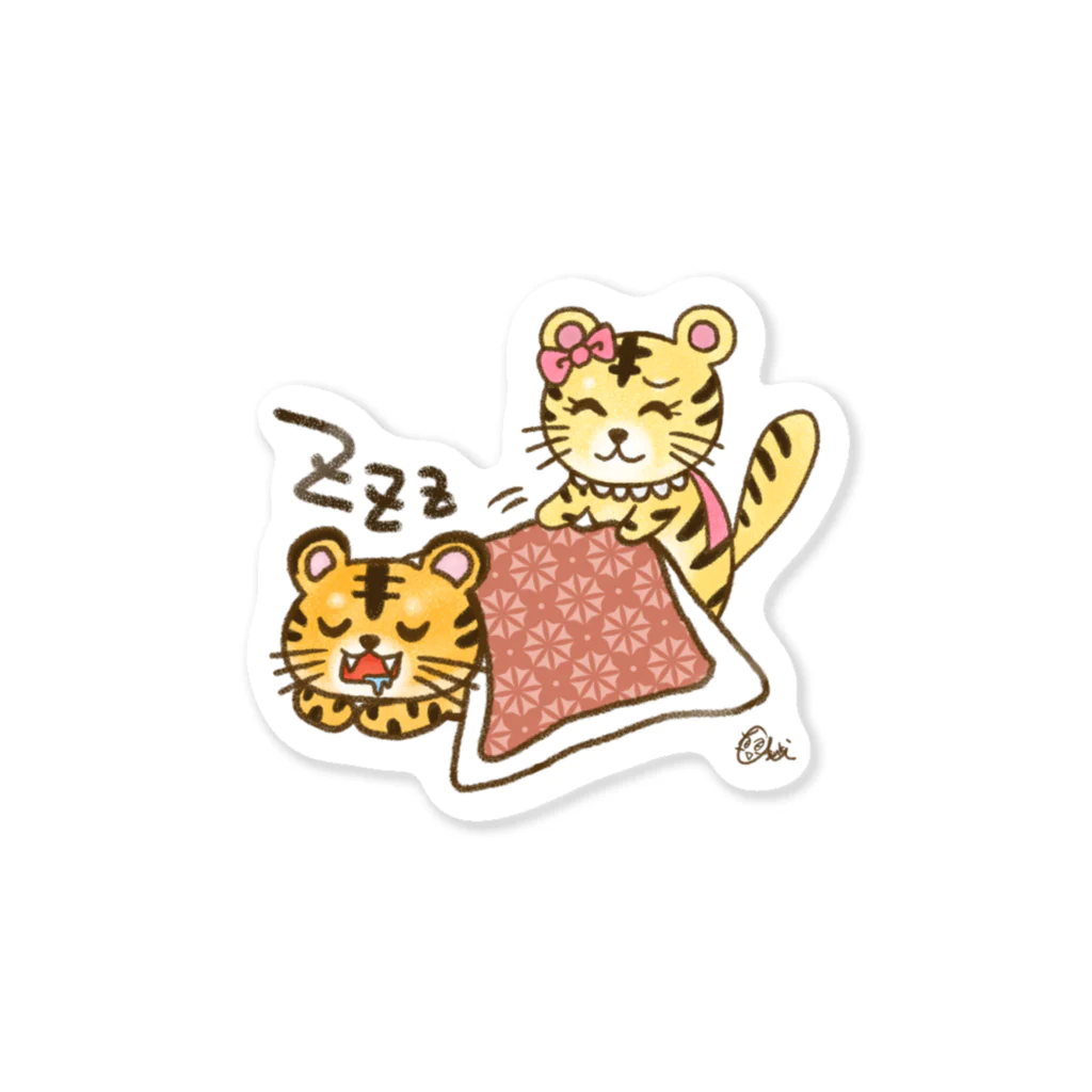 Yuki & Azuki on SUZURIの大河くんと虎楓ちゃん Sticker