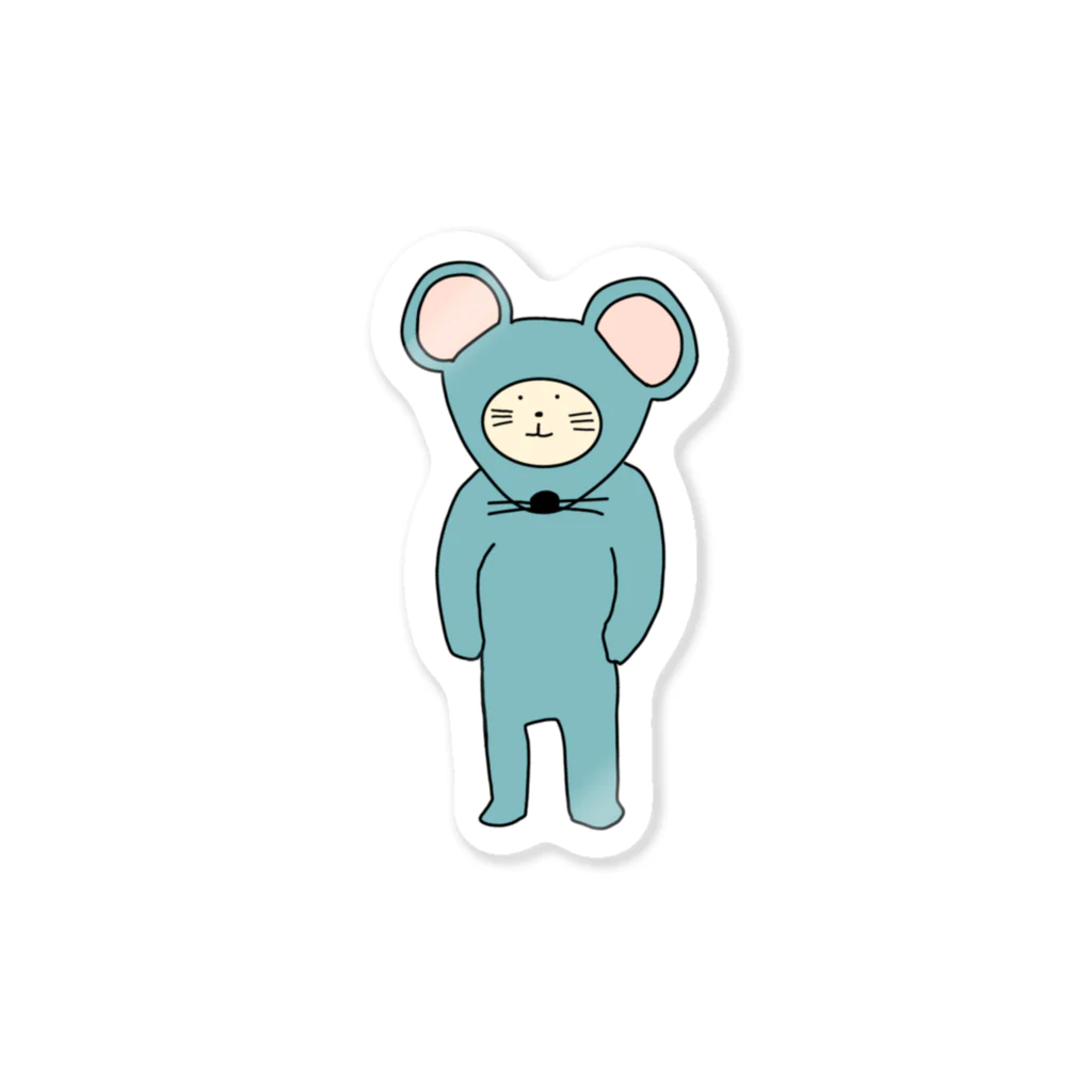 ＋Whimsyの着ぐるみねこ Sticker