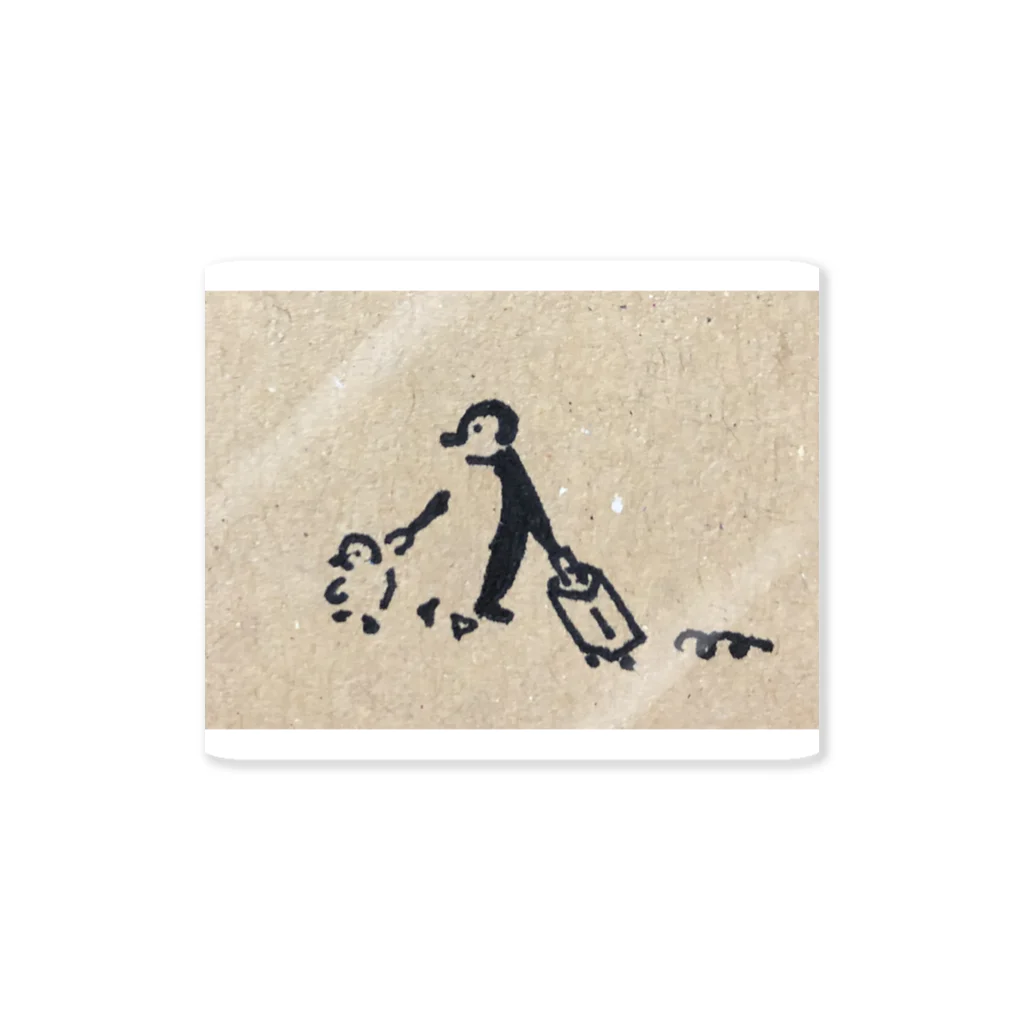 天動説のTABISURU PENGUIN Sticker