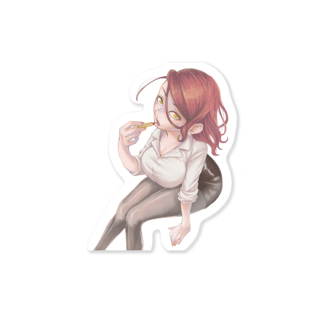 オリジナルイラストグッズ -南カナ-のOLさん　-リップ- Sticker