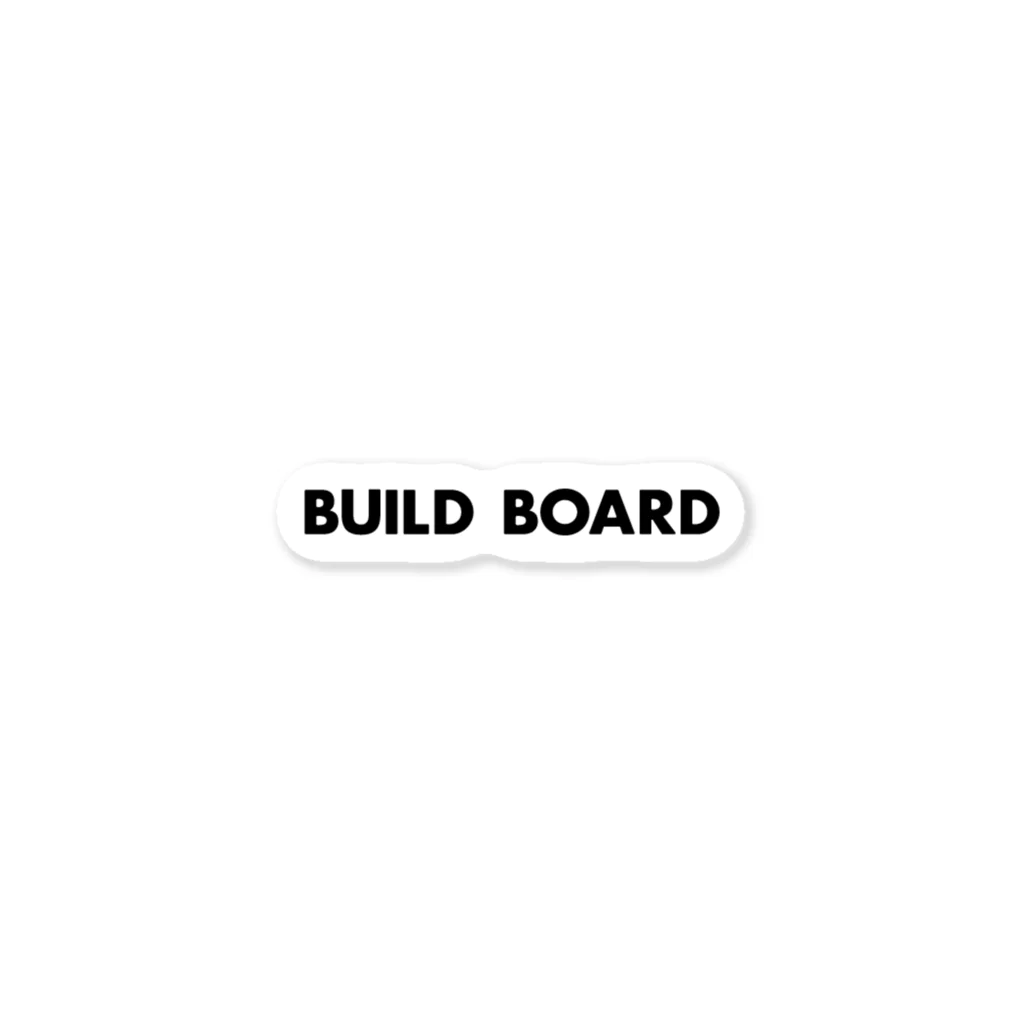 BUILD BOARD公式アイテムのBUILD BOARD ステッカー