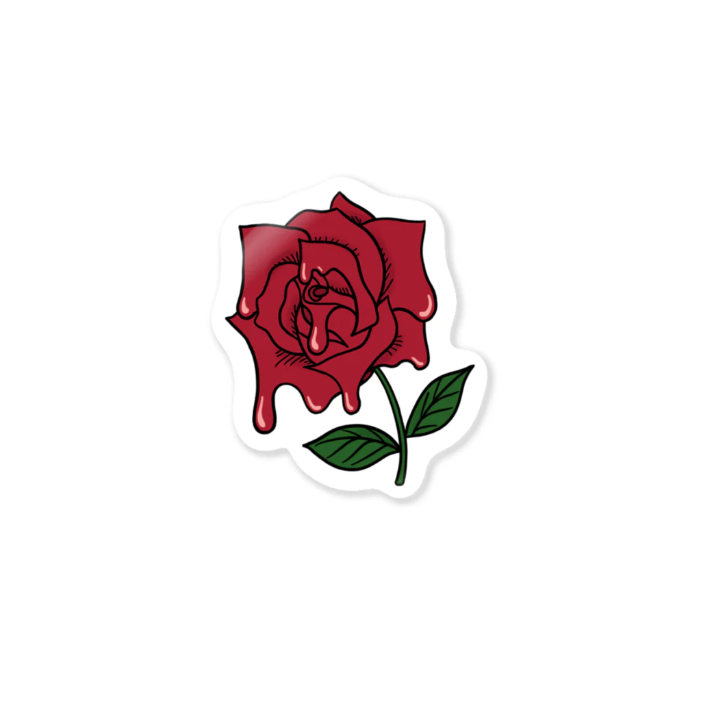drip_roomのdrip rose sticker ステッカー