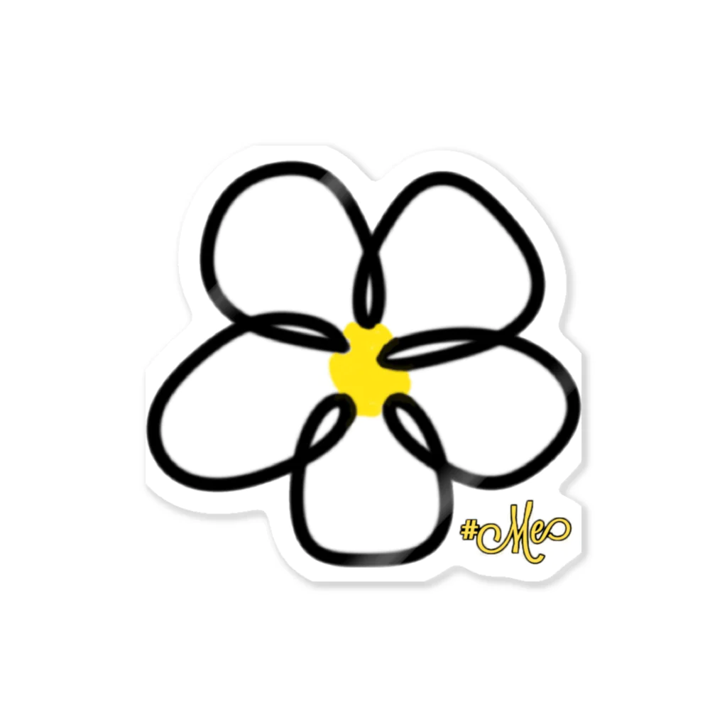 #Me-tag me-のPlumeria Sticker