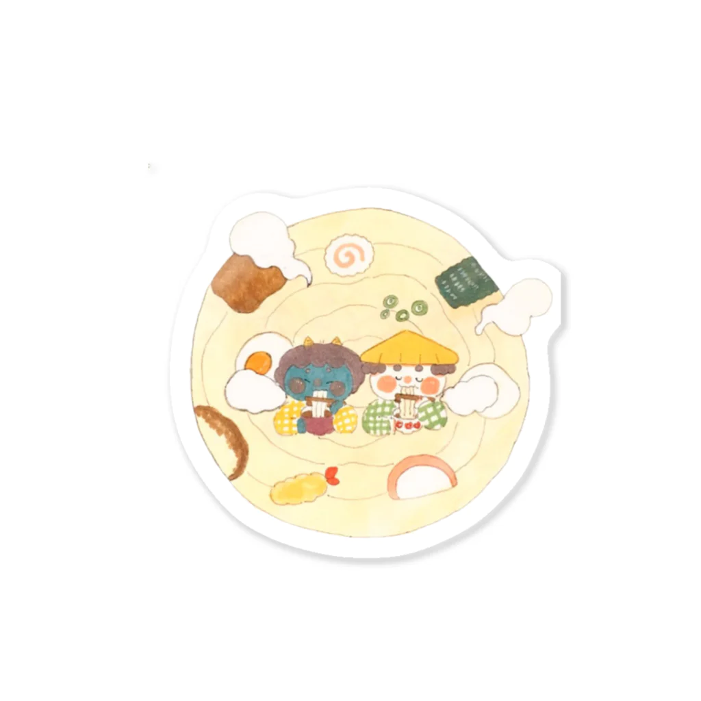 mochichiのまめぞうともちまるとめん Sticker