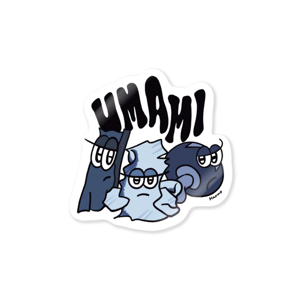 HarmoのUMAMI Blue Sticker