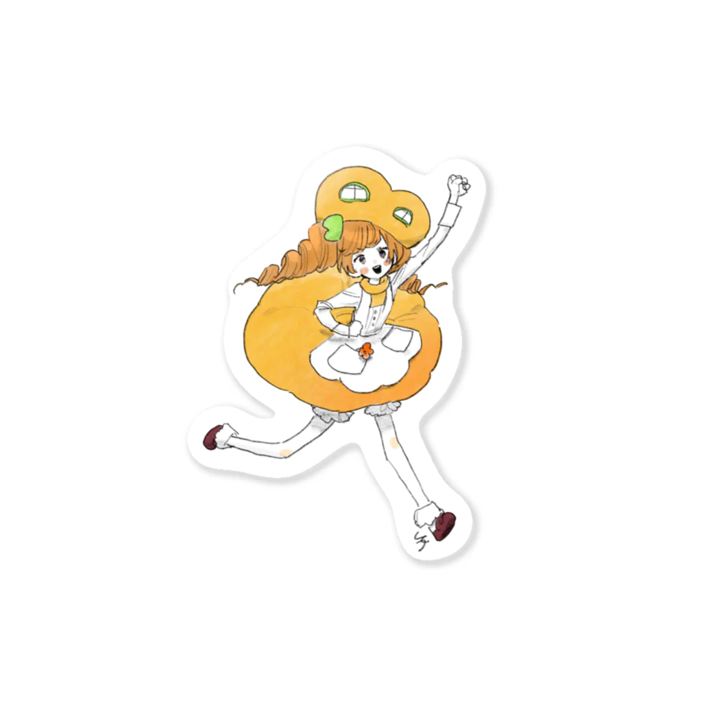 笑っているからだ👟のタイプB少女 Sticker