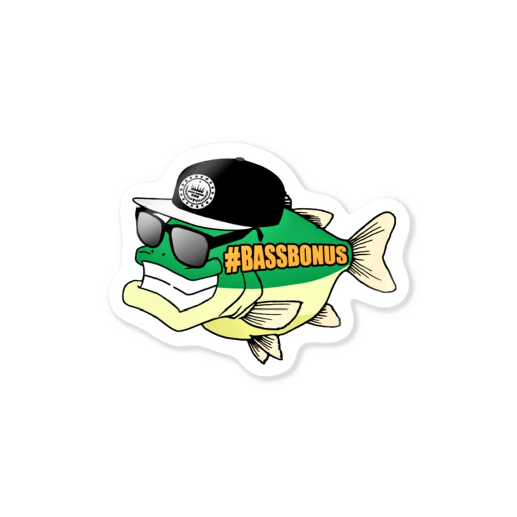 BASSBONUS ［バスボーナス］のボナくんステッカー Sticker
