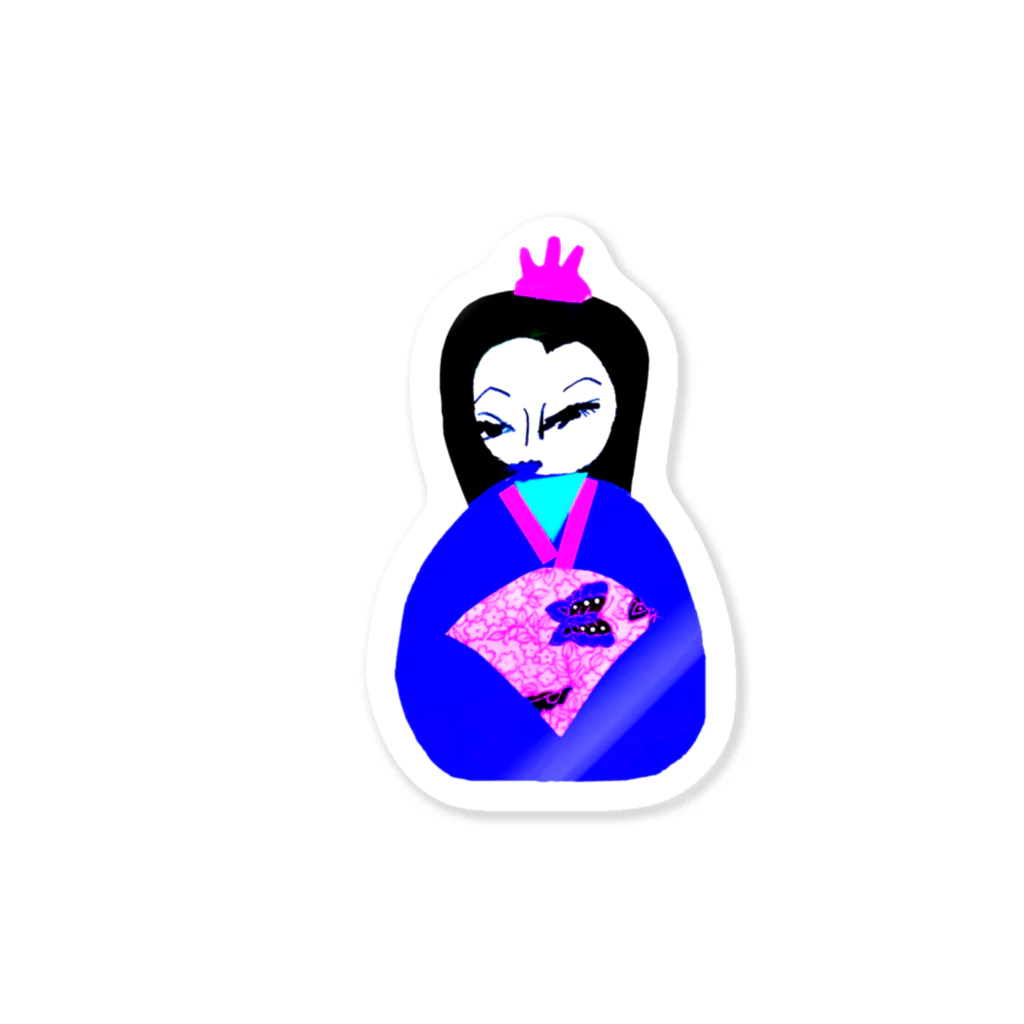 ちびもりの青姫💙 Sticker