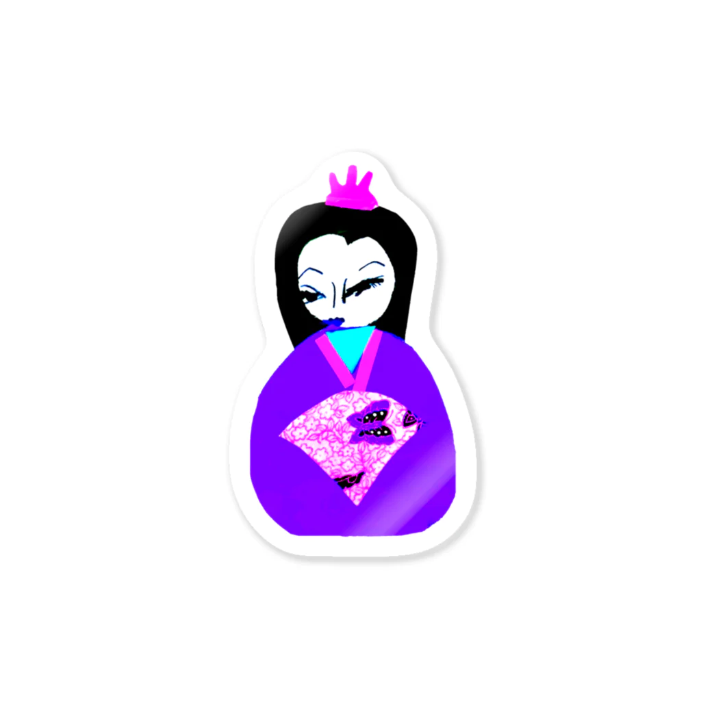 ちびもりの紫姫💜 ステッカー