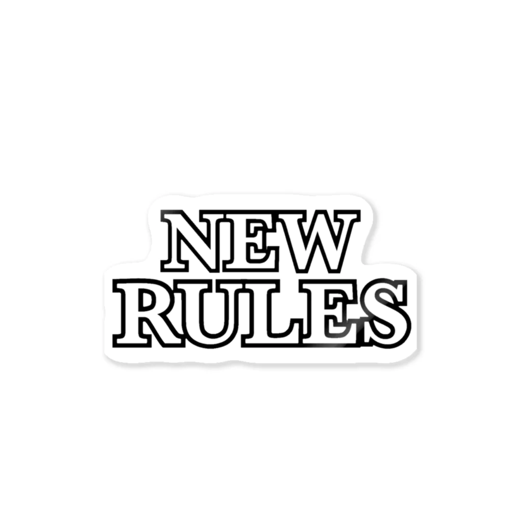 自己満足ランドのNEW RULES ステッカー