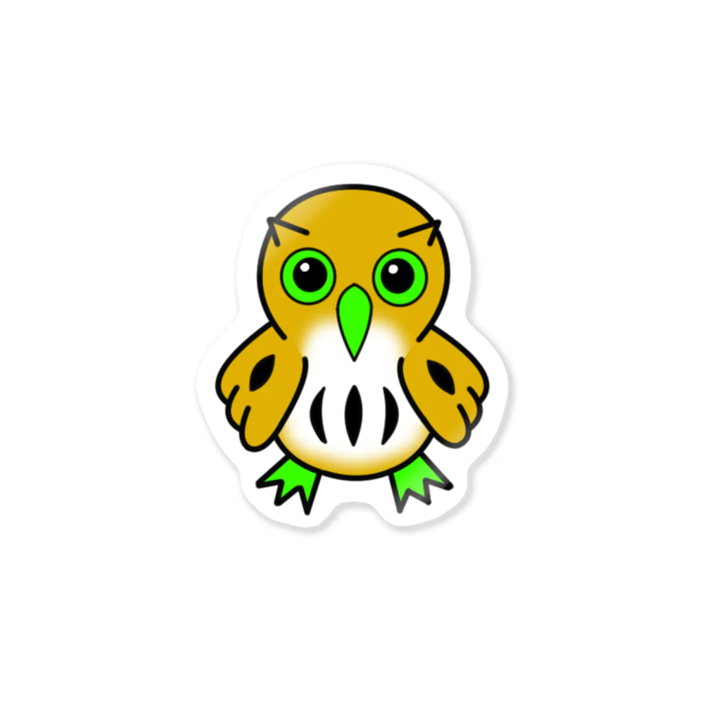 owls forest アイテム部屋のコノハ ステッカー