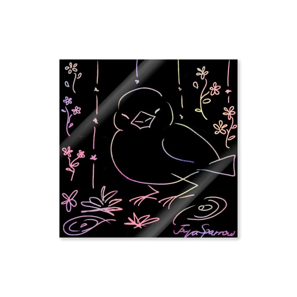 Lily bird（リリーバード）の文鳥スクラッチ Sticker