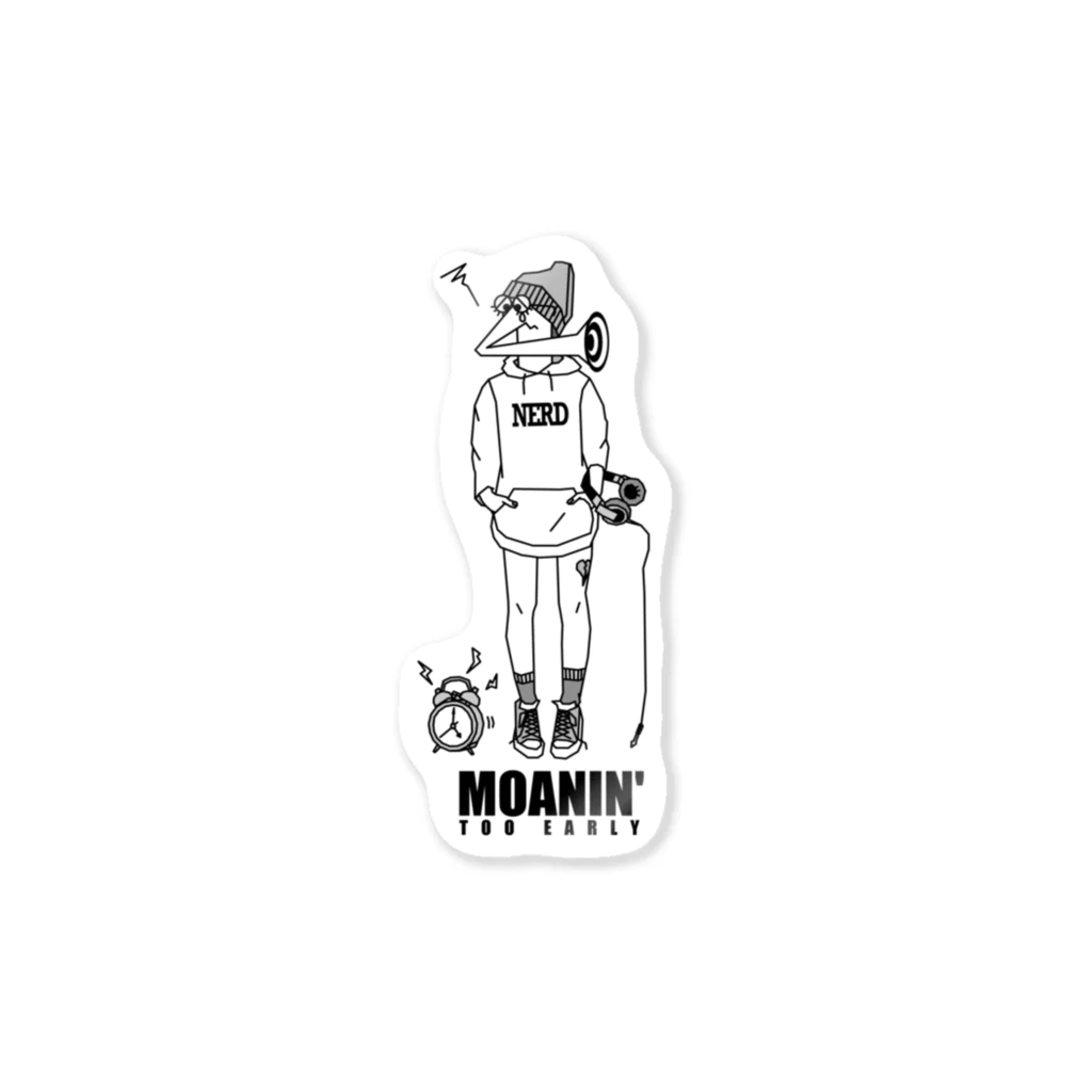 mosmos storeのMOANIN' ステッカー