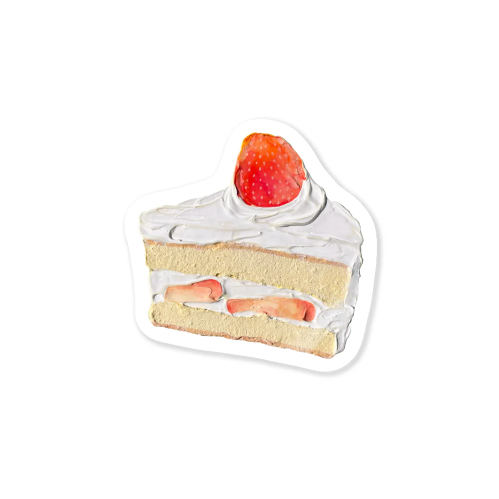 タカハシ商店のいちごのショートケーキ Sticker