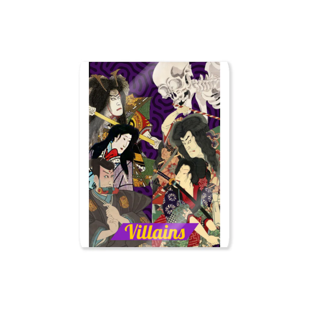 百雀のVillains ステッカー