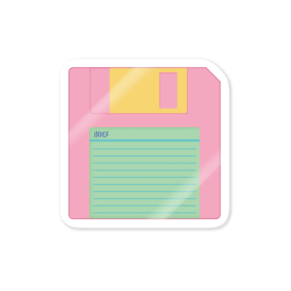 hyu_hyu_hyu_hyuのフロッピーディスク #1 Sticker