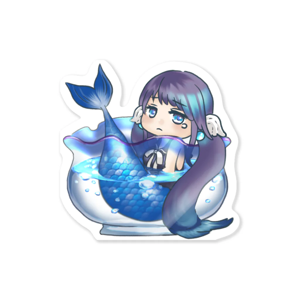 Para Tiの人魚姫と金魚鉢 Sticker