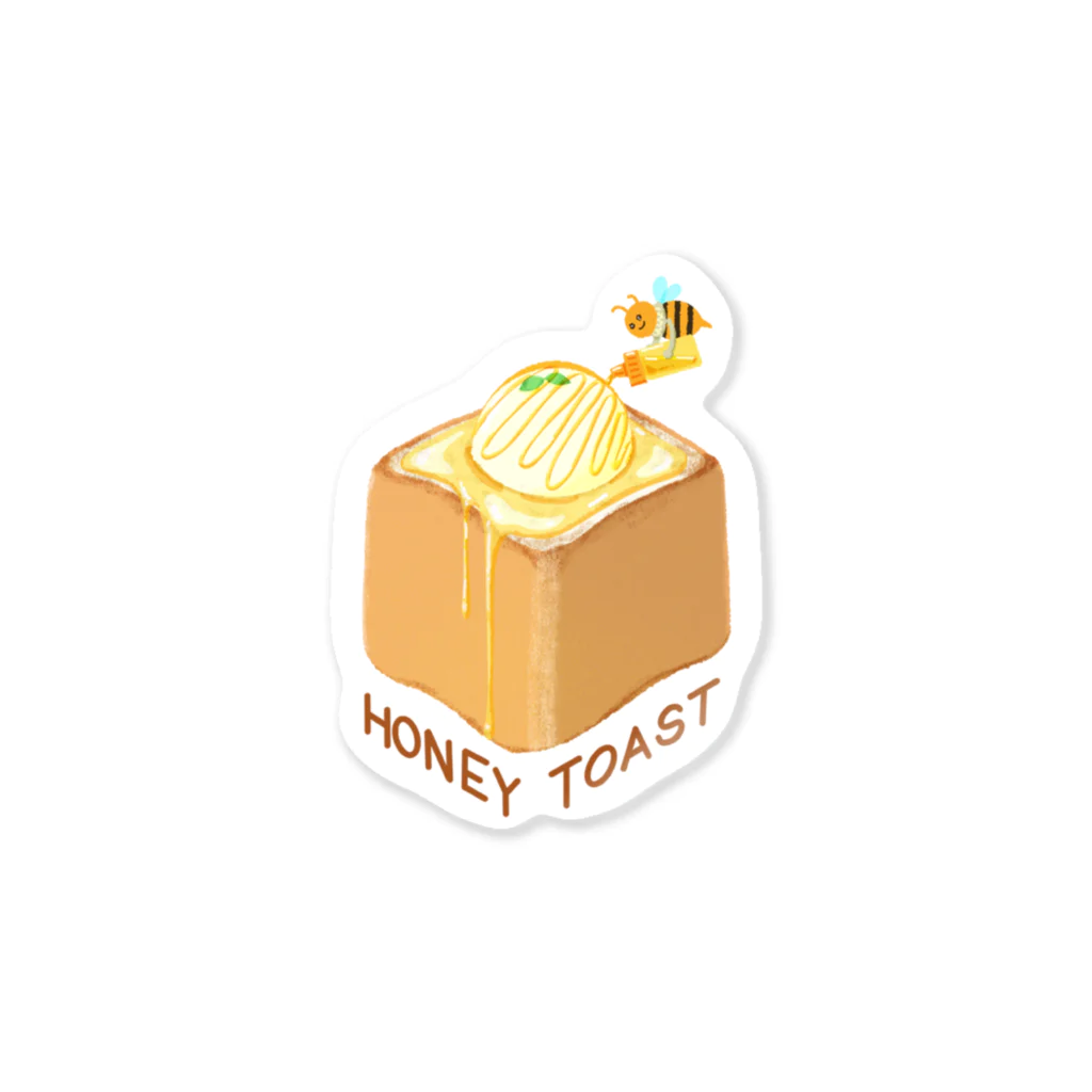 スロータイプ書店 Slowtype BooksのHONEY TOAST ハニートースト 247 ステッカー