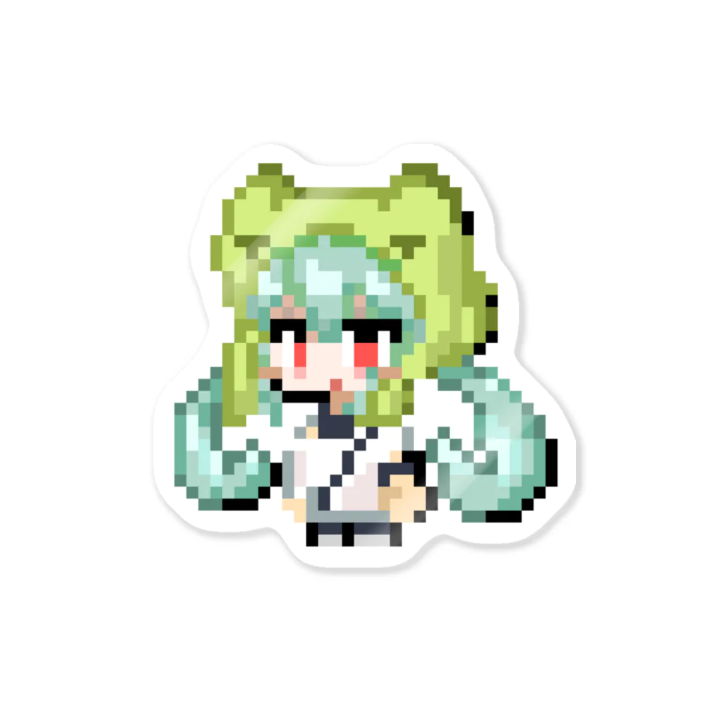 ボーダーラインのあめちゃん(ドット絵) Sticker