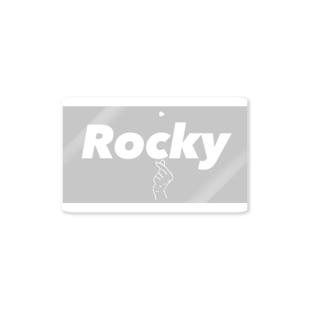 ROCKYのgray-heart- Sticker