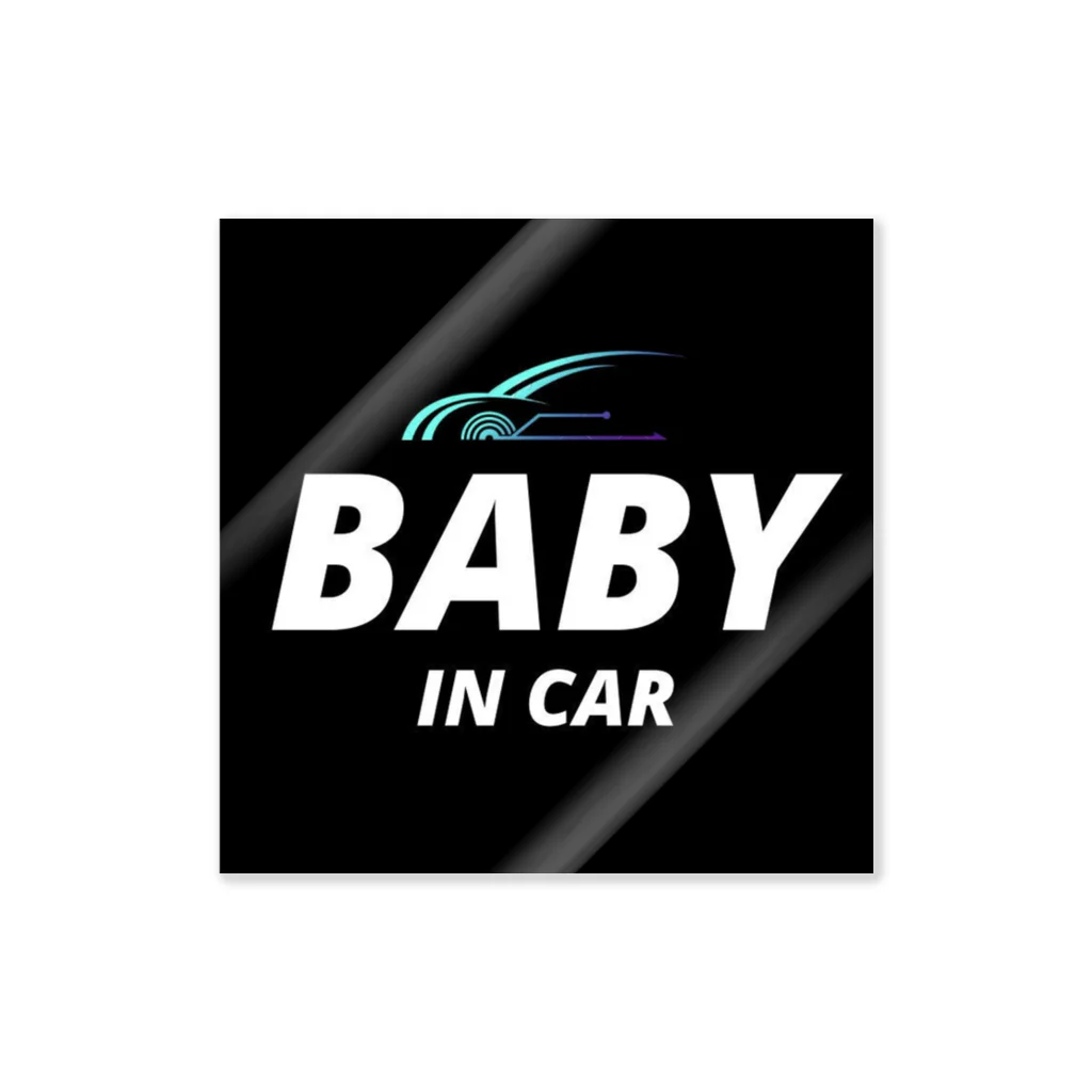 tsuki2022のBABY IN CAR ステッカー